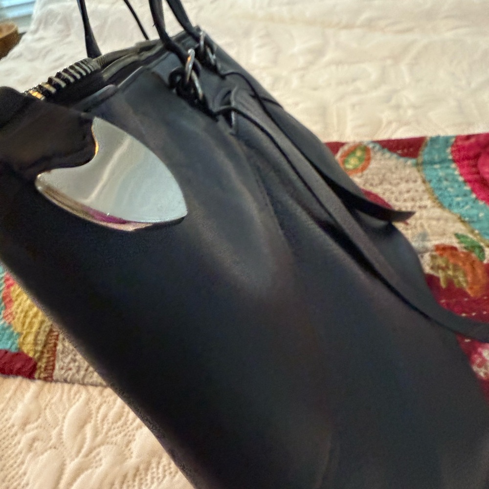 Rebecca Minkoff Black Structured Tote with Timeless Design - Picture 9 of 16